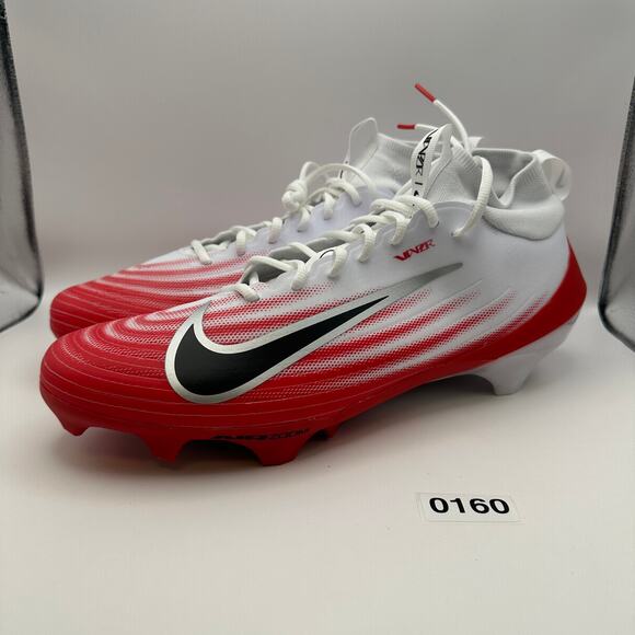 NIKE Men\'s 14.5 Zoom Air Vapor PRO 1 White/Red Football Cleats main image 6